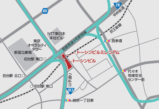 地図：トーシンビル